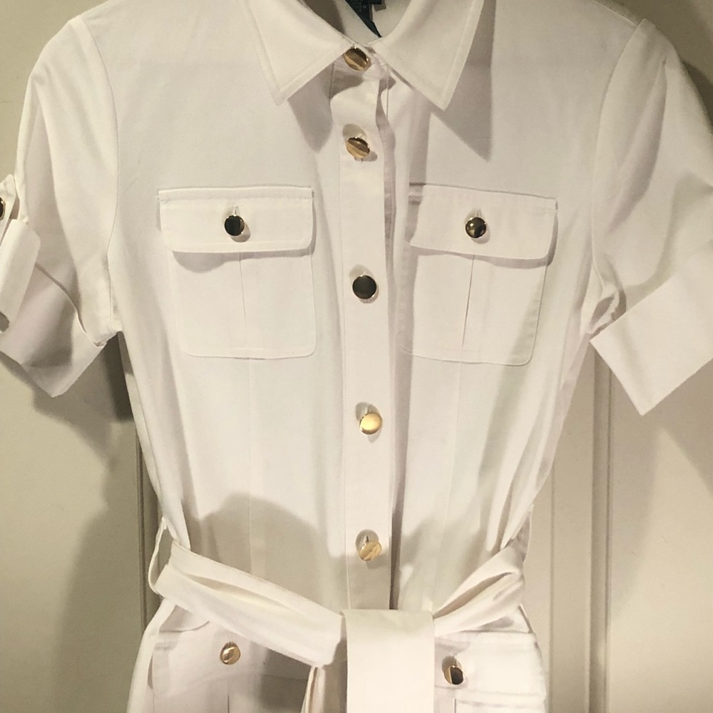 Ralph Lauren White Midi Dress - Picture 3 of 4